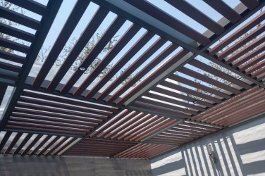 pergola en madera